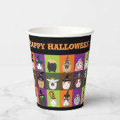 Halloween papieren bekers cavia's (Achterkant)