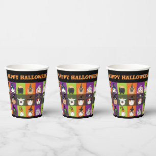 Halloween papieren bekers cavia's