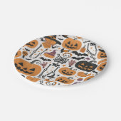 Halloween Papieren Borden Bordje (Gekanteld)