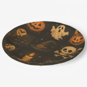 Halloween papieren borden bordje (Gekanteld)