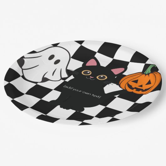  Halloween papieren Borden Papieren Bordje (Gekanteld)