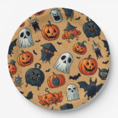 Halloween papieren borden papieren bordje (Voorkant)