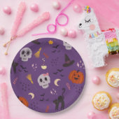 Halloween Papieren Borden – Schedels, Pompoenen & Papieren Bordje (Feest)
