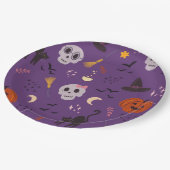 Halloween Papieren Borden – Schedels, Pompoenen & Papieren Bordje (Gekanteld)
