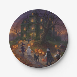 Halloween Papieren Bordje