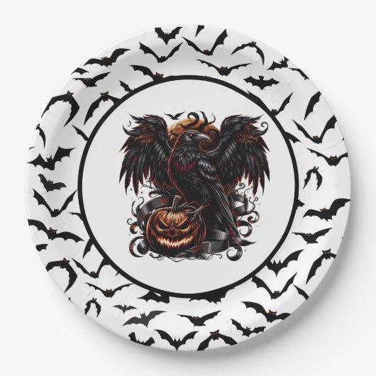 Halloween Papieren Bordje (Voorkant)