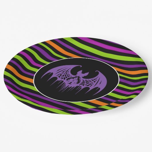 Halloween Papieren Bordje (Gekanteld)