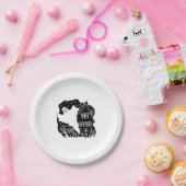 Halloween Papieren Bordje (Feest)