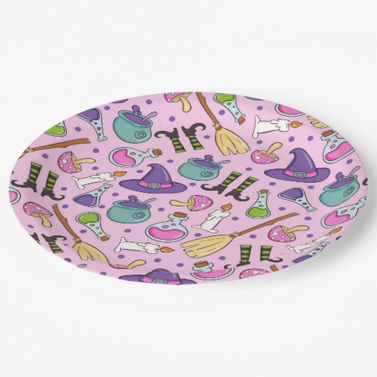 Halloween Papieren Bordje (Gekanteld)