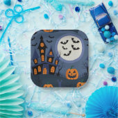 Halloween Papieren Bordje (Feest)