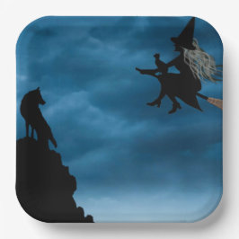 Halloween Papieren Bordje