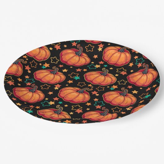 Halloween Papieren Bordje (Gekanteld)