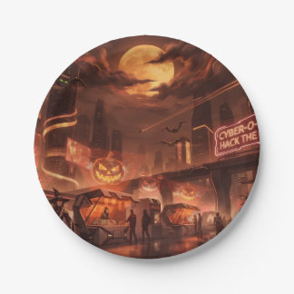 Halloween Papieren Bordje