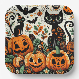 Halloween  papieren bordje