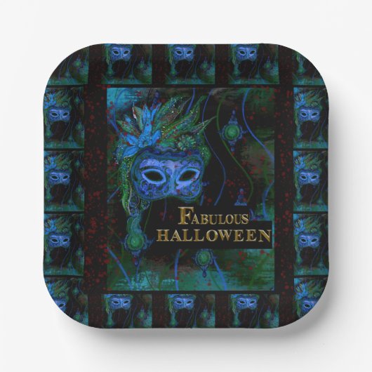 Halloween papieren bordje (Voorkant)