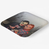 Halloween Papieren Bordje (Gebogen)