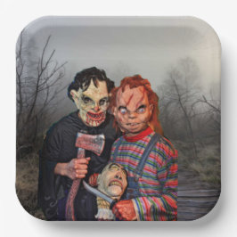 Halloween Papieren Bordje