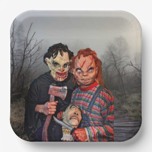 Halloween Papieren Bordje (Voorkant)