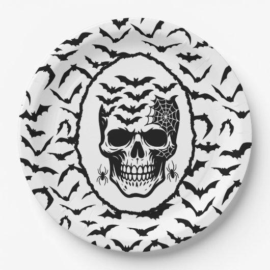 Halloween Papieren Bordje (Voorkant)