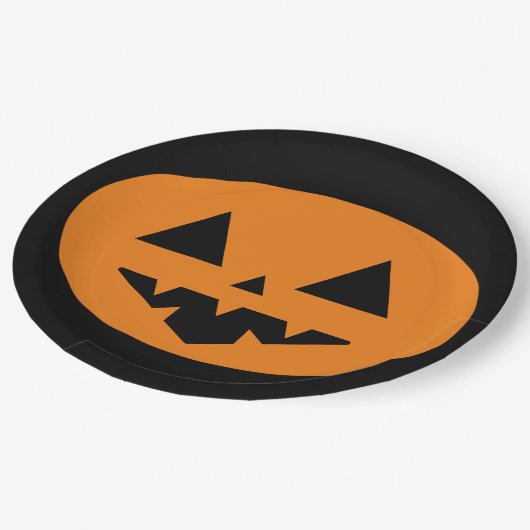 Halloween Papieren Bordje (Gekanteld)