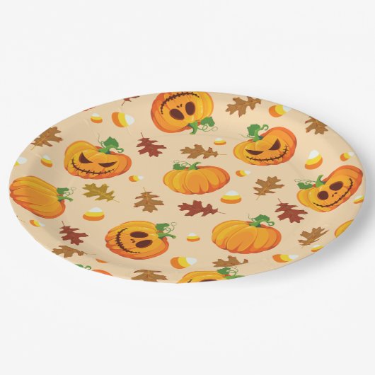 Halloween Papieren Bordje (Gekanteld)