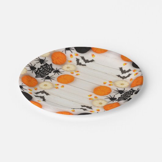 Halloween Papieren Bordje (Gekanteld)