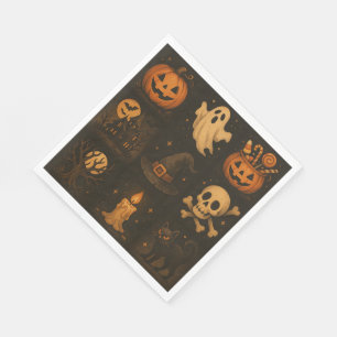Halloween-papieren servet