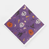 Halloween Papieren servetten - Schedels, Pompoenen (Hoek)