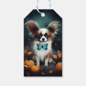 Halloween Papillon met pompoenen eng Cadeaulabel (Voorkant)