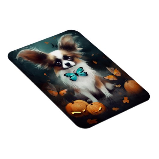 Halloween Papillon met pompoenen eng Magneet (Rechterzijde)