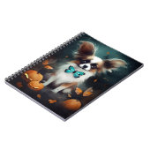 Halloween Papillon met pompoenen eng Notitieboek (Linkerzijde)