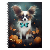 Halloween Papillon met pompoenen eng Notitieboek (Voorkant)