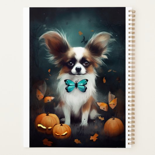 Halloween Papillon met pompoenen eng Planner (Achterkant)