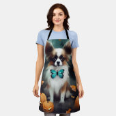 Halloween Papillon met pompoenen eng Schort (Gedragen)