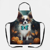 Halloween Papillon met pompoenen eng Schort (Voorkant)