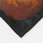 Halloween Papillon Puppy Wonen in een Pompoen Fleece Deken (Hoek)