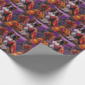 Halloween Papillon Vampire Pumpkins eng Cadeaupapier (Hoek)