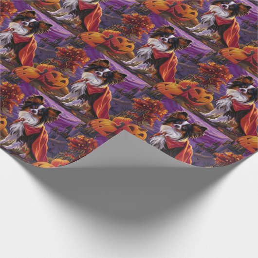 Halloween Papillon Vampire Pumpkins eng Cadeaupapier (Hoek)