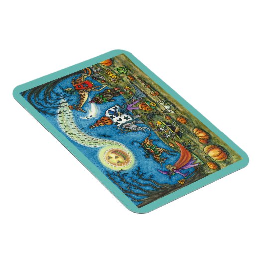 HALLOWEEN PARADE Witch Giraffe Beer Zebra Skellies Magneet (Rechterzijde)