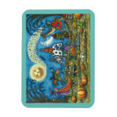 HALLOWEEN PARADE Witch Giraffe Beer Zebra Skellies Magneet (Verticaal)