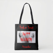 Halloween Paranormal Trick or treat Snoep Herbruik Tote Bag (Voorkant)