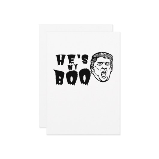 Halloween Paren Grappig Ze is mijn Boo Ghost Kaart (Voorkant / Achterkant in situ)