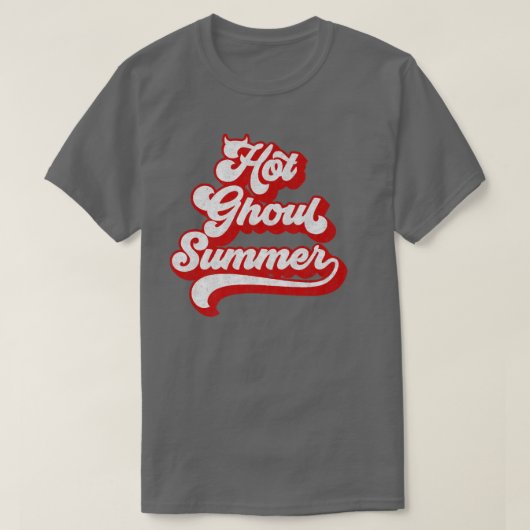 Halloween Parody Gothic Spooky Summertime Hot Ghou T-shirt (Design voorkant)