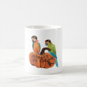 Halloween Parrot Macaw Pumpkin Kleurrijke Spooky Z Koffiemok (Center)