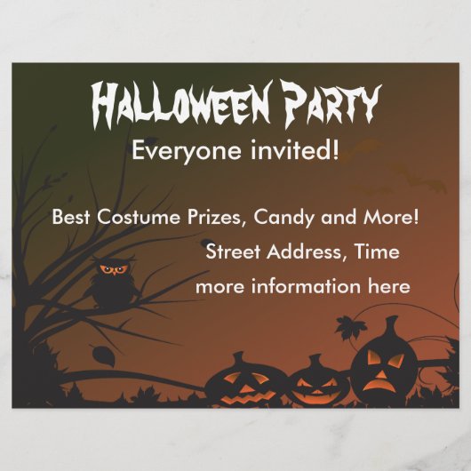 Halloween Partij 2 Flyer (Voorkant)