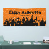 Halloween-partij * achtergrondkleur kiezen spandoek (Beurs)