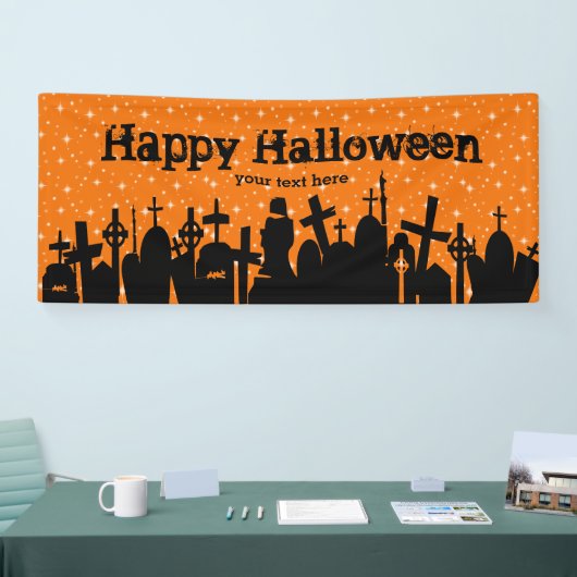 Halloween-partij * achtergrondkleur kiezen spandoek (Beurs)