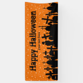 Halloween-partij * achtergrondkleur kiezen spandoek (Verticaal)