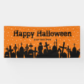 Halloween-partij * achtergrondkleur kiezen spandoek (Horizontaal)