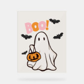 HALLOWEEN PARTIJ ACRYL TEKEN BORD (Voorkant)